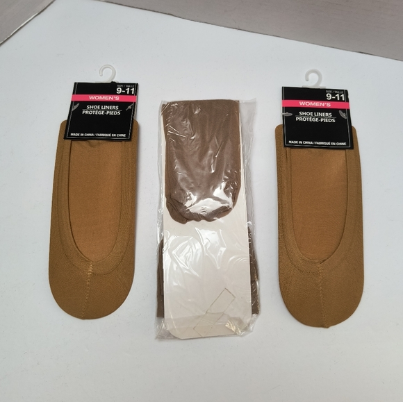 Women's Bundle Of 3 Shoe Liners & Knee High - Picture 4 of 4